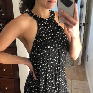 BLACK FLORAL DRESS